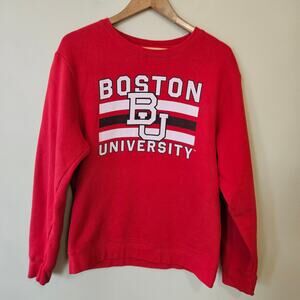 Boston University Crewneck Sweatshirt, Size Medium Pullover Terriers Retro